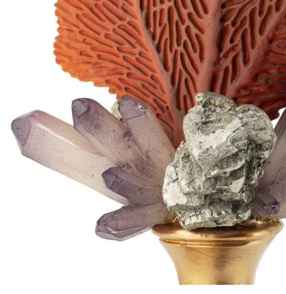 CORAL SPONGE ON BASE H56 38X13 RED