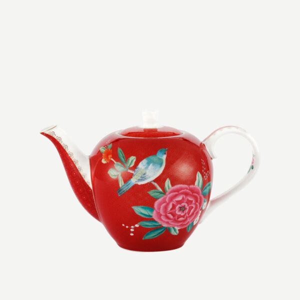 Blushing Birds Küçük Kırmızı Demlik 750 Ml.