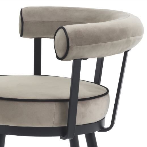 Dining Chair Vico savona greige velvet