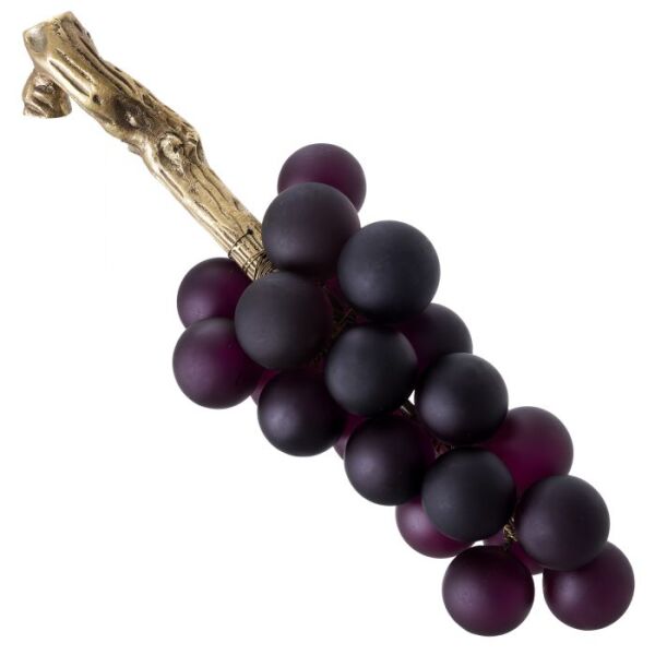 Object French Grapes Purple Vintage Brass Finish