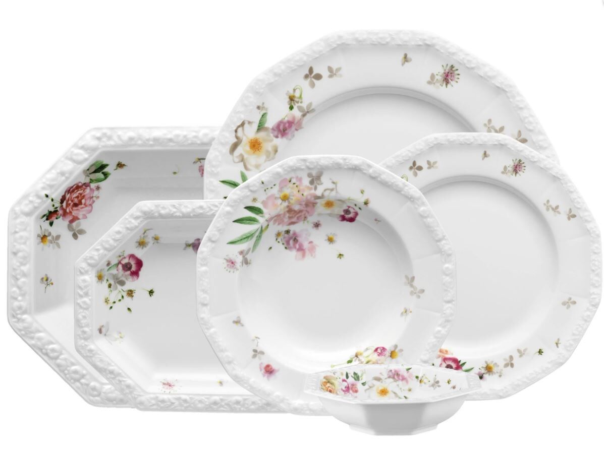 Maria Pink Rose 51 Parça Yemek Takımı