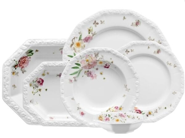 Maria Pink Rose 51 Parça Yemek Takımı