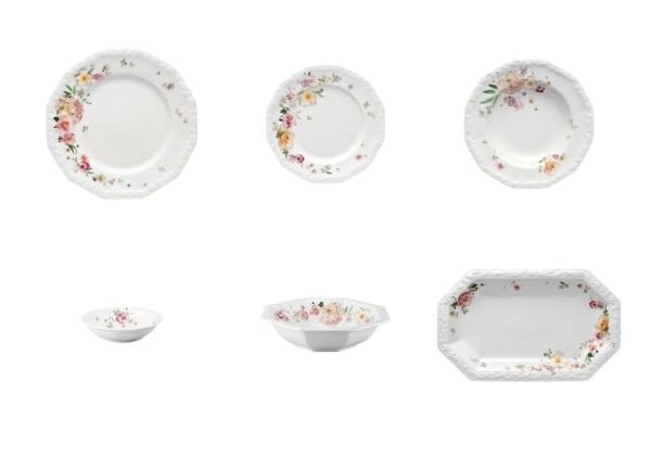 Maria Pink Rose 51 Parça Yemek Takımı