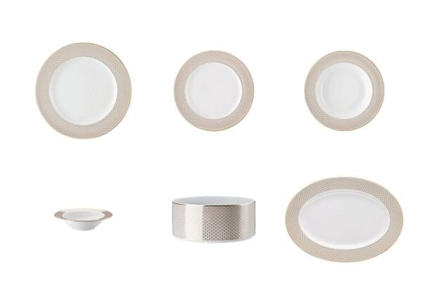 Carreau Beige 51 Parça Yemek Takımı