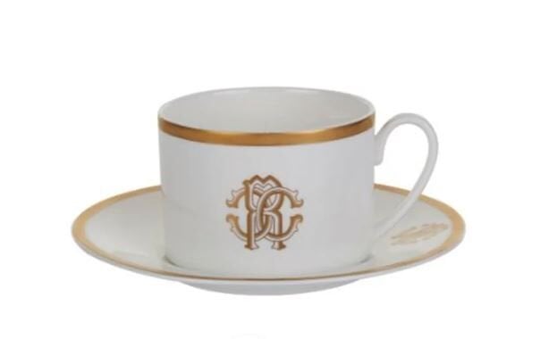 SILK GOLD - 2 KISILIK KAHVE/CAY FINCAN VE TABAGI, 0,22 L, 4 PARCA