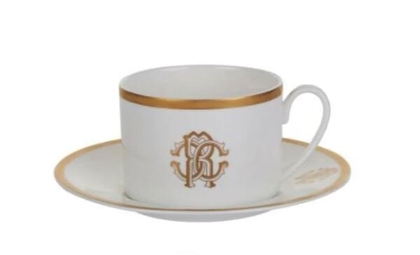 SILK GOLD - 2 KISILIK KAHVE/CAY FINCAN VE TABAGI, 0,22 L, 4 PARCA