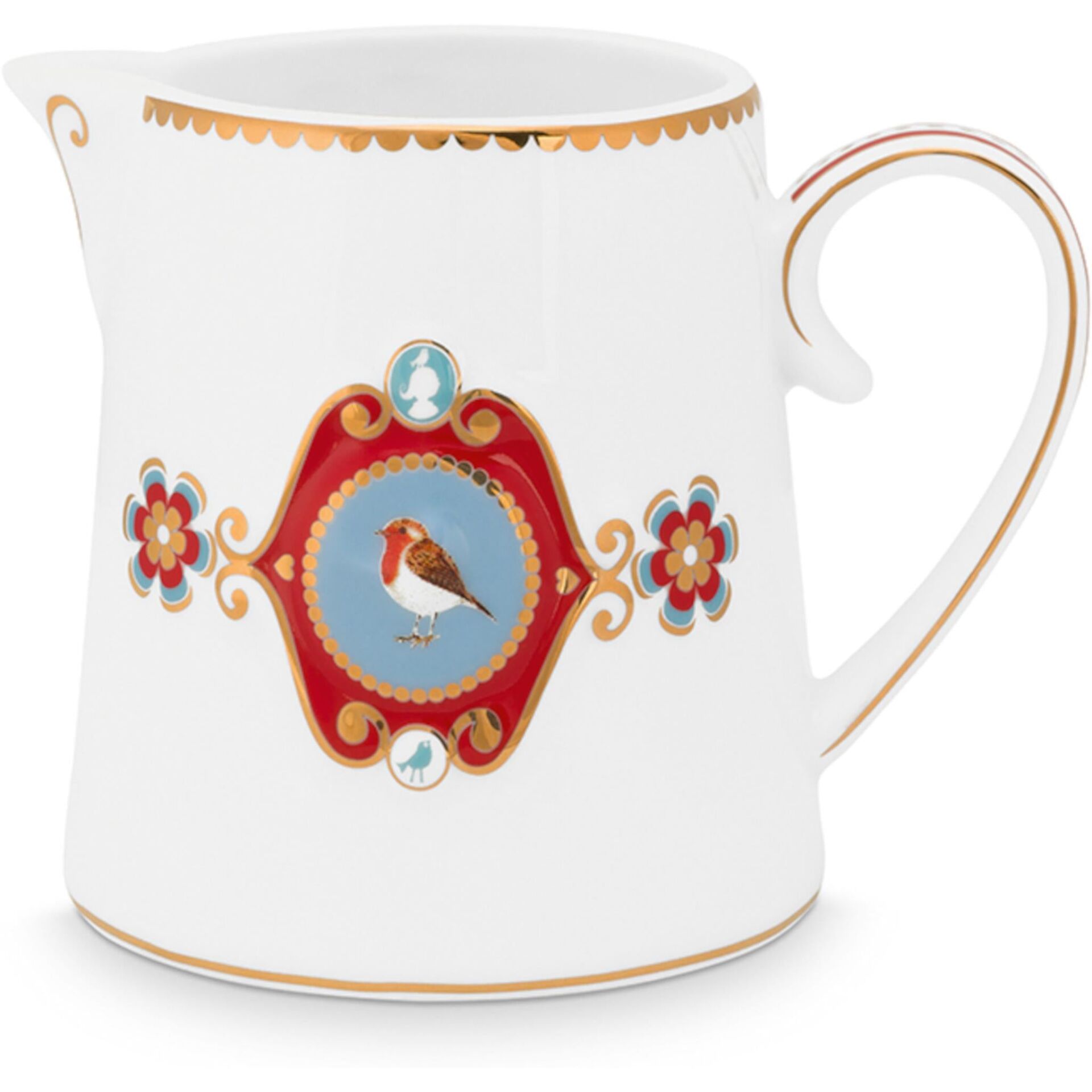 Love Bird Beyaz Madalyon Desenli Sütlük 270 ml