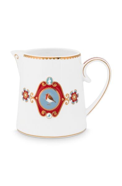 Love Bird Beyaz Madalyon Desenli Sürahi 900 ml