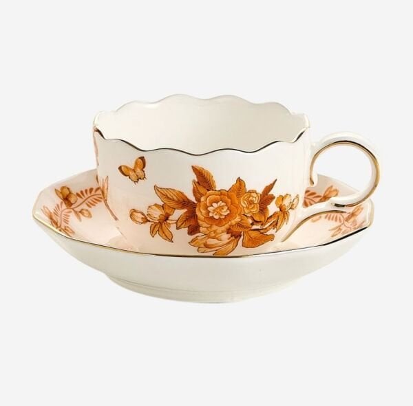 PRIMAVERA TURUNCU 2'Lİ TURK KAHVESİ FİNCAN SETİ