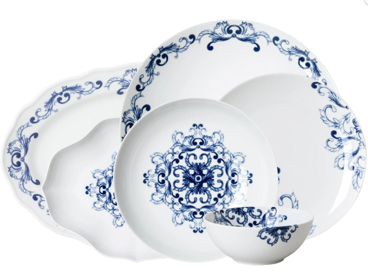 True Blue 51 Parça Yemek Takımı