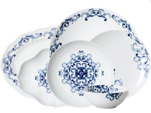 True Blue 51 Parça Yemek Takımı