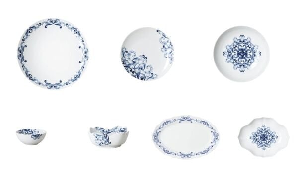 True Blue 51 Parça Yemek Takımı