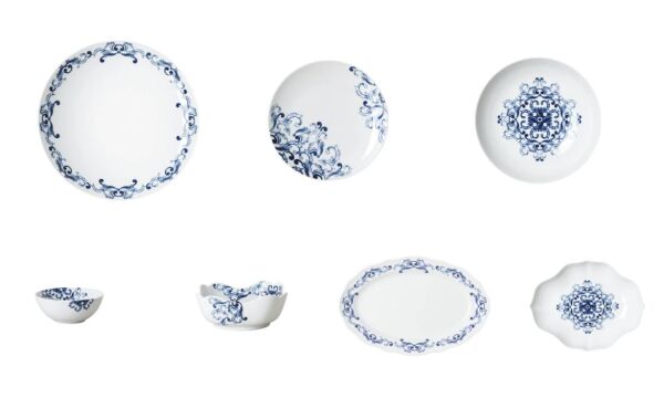 True Blue 51 Parça Yemek Takımı