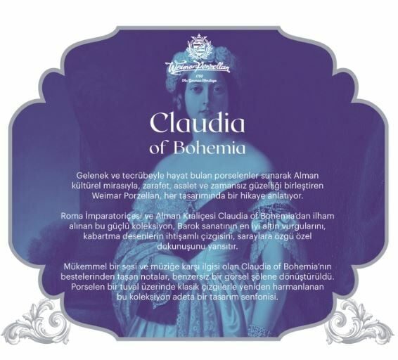 Weimar Claudia of Bohemia 63 Parça 12 Kişilik Yemek Takımı
