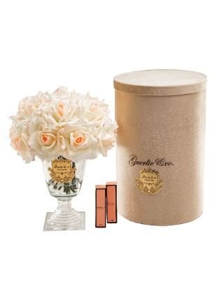 18 Gül Krem Pembe Gold Logo Ayaklı Cam