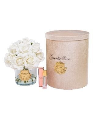 15 Gül Beyaz Gold Logo Oval Cam