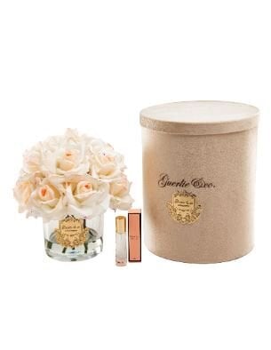 15 Gül Krem Pembe Gold Logo Oval Cam