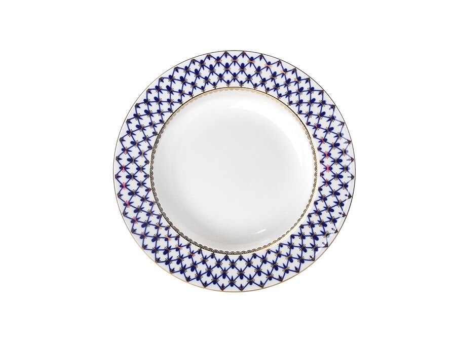 Deep Cobalt Net Çukur Tabak  22 CM