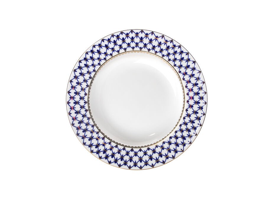 Deep Cobalt Net Çukur Tabak  22 CM