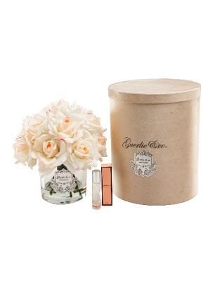 15 Gül Krem Pembe Gümüş Logo Oval Cam