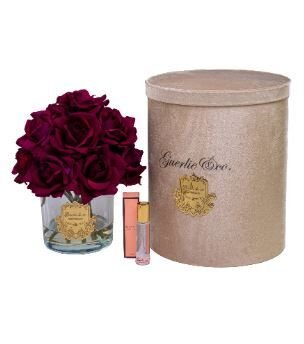 15 Gül Bordo Gold Logo Oval Cam