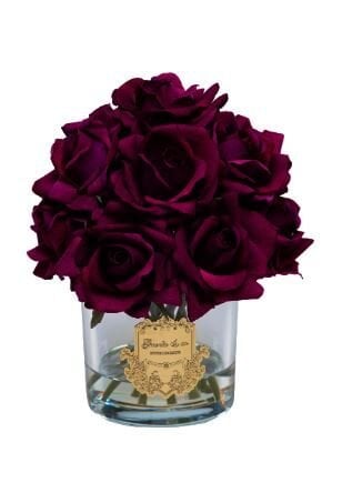 15 Gül Bordo Gold Logo Oval Cam