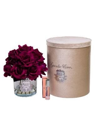 15 Gül Bordo Gümüş Logo Oval Cam