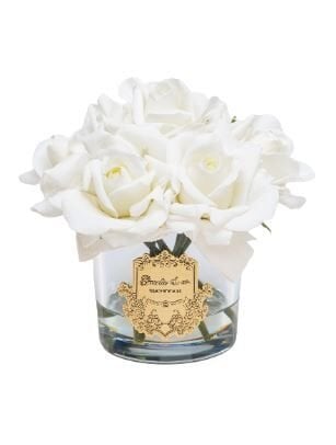 7 Gül Beyaz Gold Logo Oval Cam