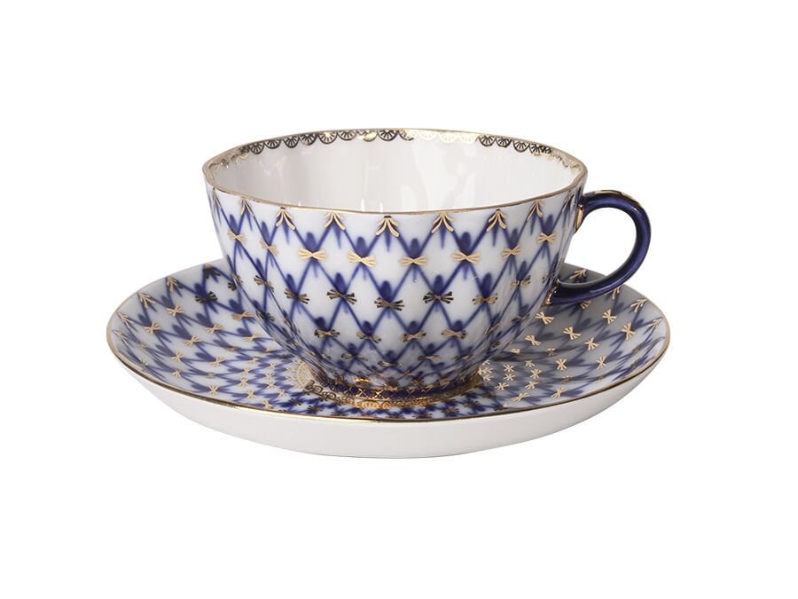 Çay Fincanı ve Tabağı Tulip Cobalt net