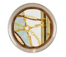 HORSES SUNUM TABAĞI TURUNCU 31 cm