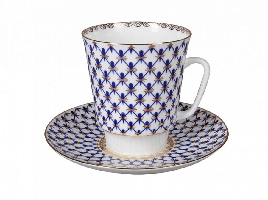 Kahve Fincanı ve Tabağı, May Cobalt Net 1/2