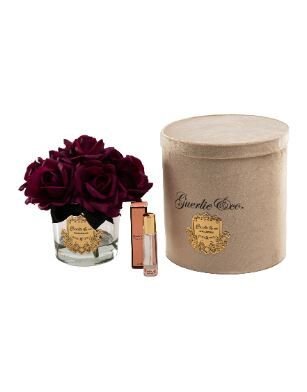 7 Gül Bordo Gold Logo Oval Cam