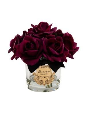 7 Gül Bordo Gold Logo Oval Cam