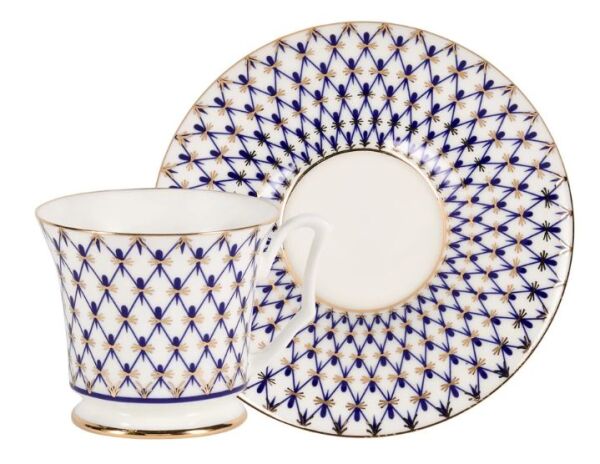 Kahve Fincanı ve Tabağı Julia Cobalt net