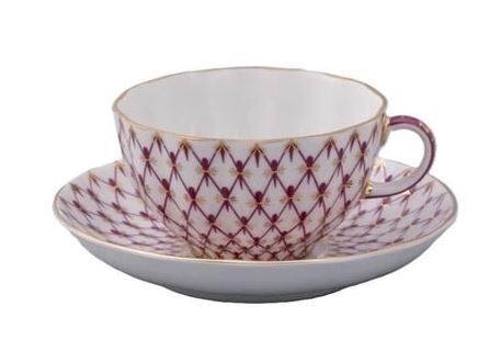 Çay Fincanı ve Tabağı Tulip Net-Blues 2