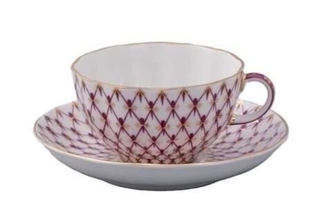 Çay Fincanı ve Tabağı Tulip Net-Blues 2