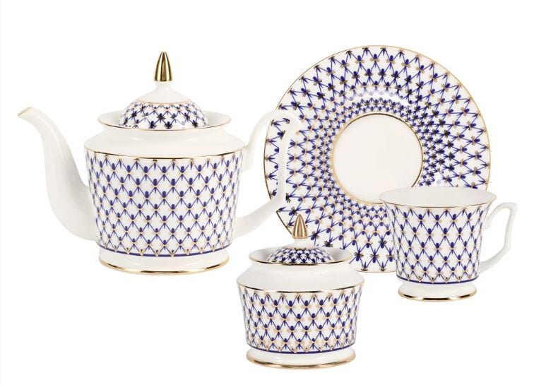 Çay seti Julia Cobalt Net 6/14