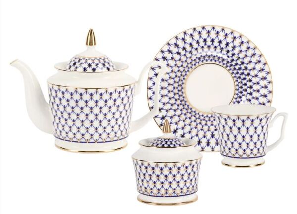 Çay seti Julia Cobalt Net 6/14