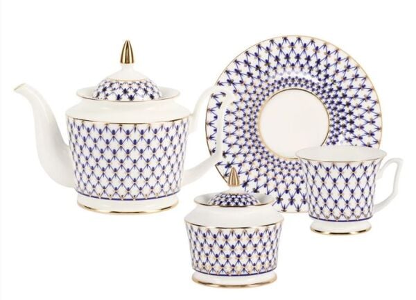 Çay seti Julia Cobalt Net 6/14
