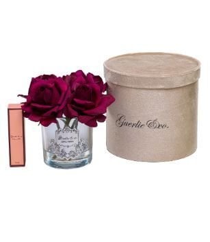 4 Gül Bordo Gümüş Logo Oval Cam