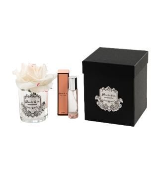 1 Gül Krem Pembe Gümüş Logo Oval Cam