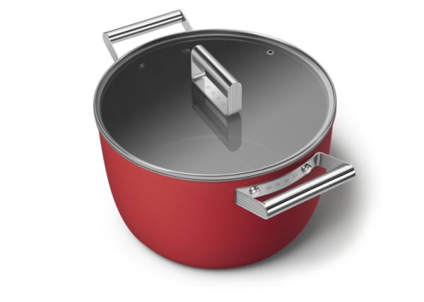 Coockware Kırmızı Tencere Cam Kapaklı 26 cm