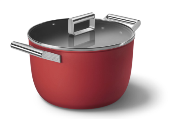 Coockware Kırmızı Tencere Cam Kapaklı 26 cm