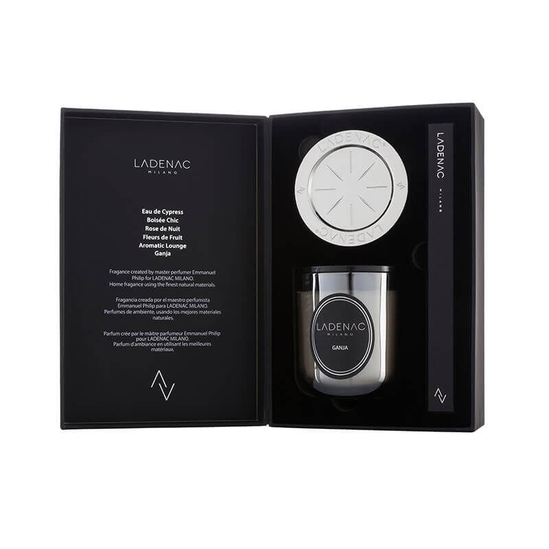 Ladenac Urban Senses Lead Grey AROMATIC LOUNGE candle in jar 200gr