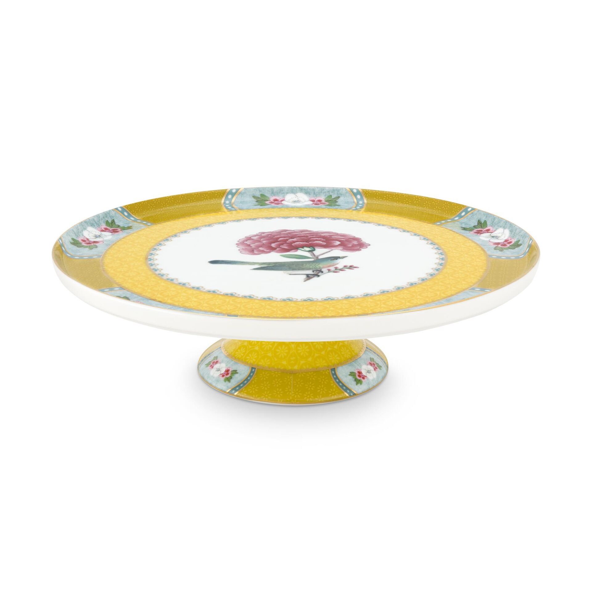 Blushing Birds Mini Kek Standı, Sarı, 21 cm