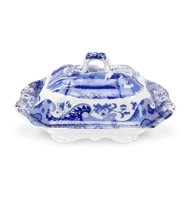 Blue Italian Kapaklı Sebze Tenceresi 30 cm