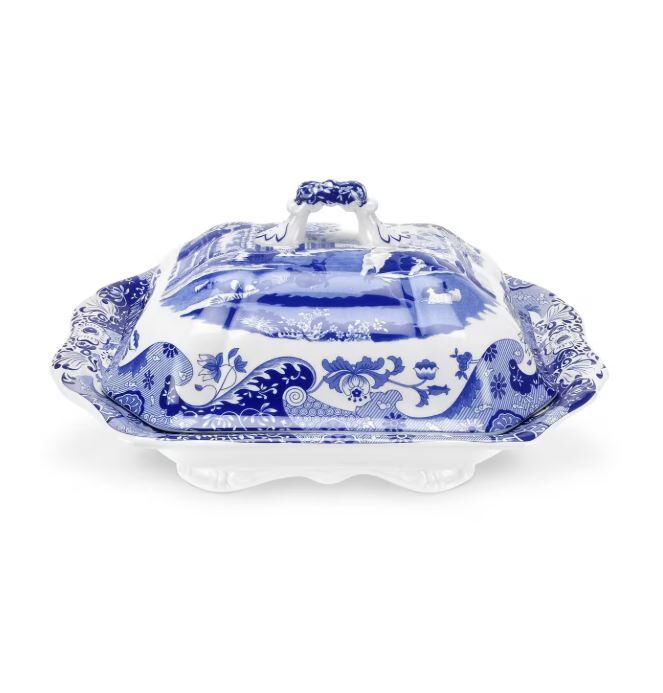 Blue Italian Kapaklı Sebze Tenceresi 30 cm