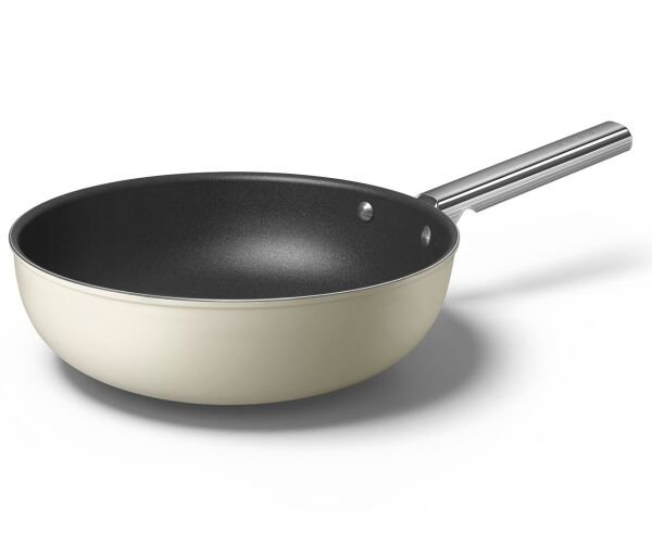Cookware 50'S Style Krem WOK Tava 30 cm