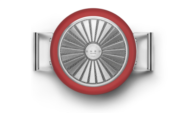 Coockware Kırmızı Tencere Cam Kapaklı 24 cm