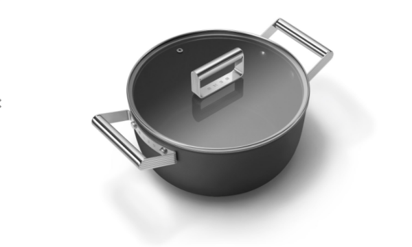 Coockware Siyah Tencere Cam Kapaklı 24 cm